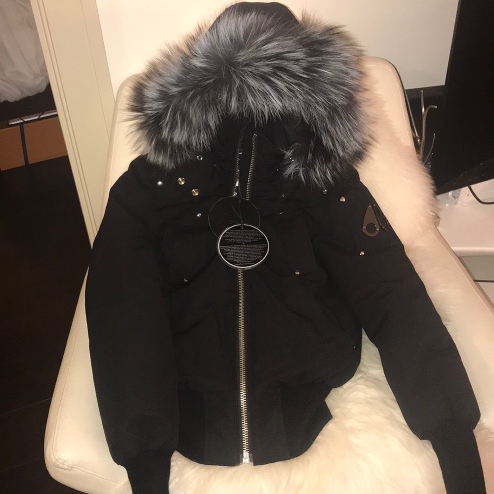 SOLD NWT Moose Knuckles blue fox fur Latreille - Picture 1 of 6